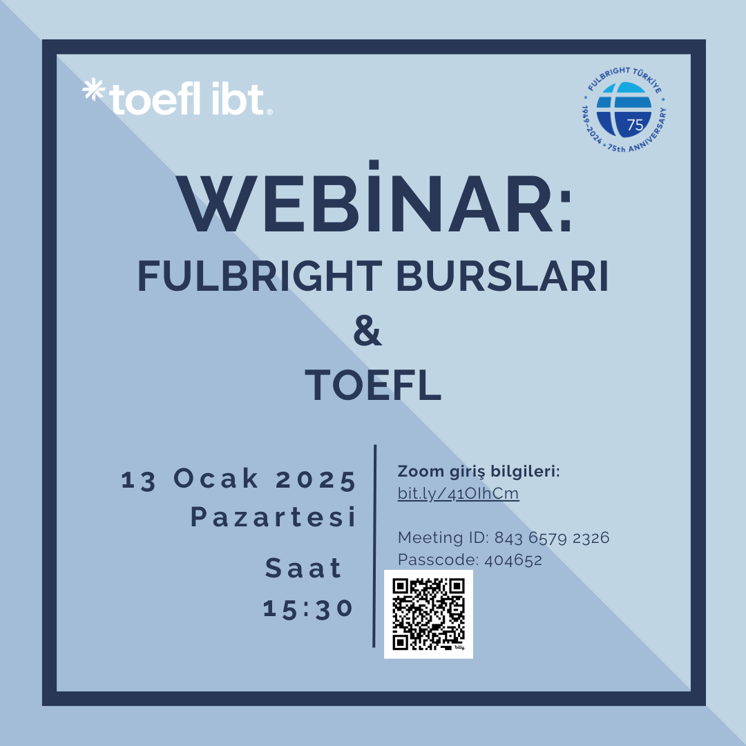 Webinar: TOEFL iBT & Fulbright Bursları